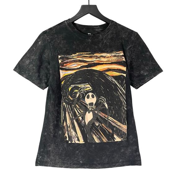 Tim Burton Nightmare Before Christmas Sally Graphic Tee Acid Wash XS Disney - Picture 1 of 6